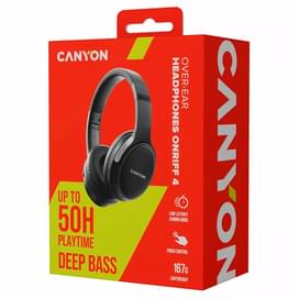 Наушники накладные CANYON headset OnRiff 4 Black (CNS-CBTHS4B) фото