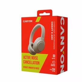 Наушники накладные CANYON headset OnRiff 6 ANC Grey (CNS-CBTHS6GY) фото