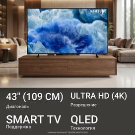 Телевизор Samsung 43'' QE43Q8FAAUXCE QLED фото