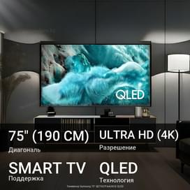 Телевизор Samsung 75'' QE75Q7FAAUXCE QLED фото
