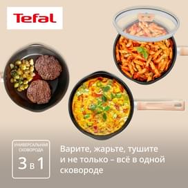 Сотейник 22см ст/кр бежевый One Pick Pot Pan Tefal G1672504 фото