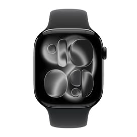 Смарт Часы Apple Watch Series 11 GPS 42mm Jet Black Aluminium Case with Black Sport Band - S/M (MEQT фото
