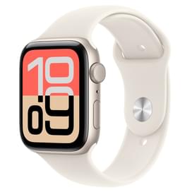 Apple Watch SE 3 Смарт сағаты GPS 40mm Starlight Aluminium Case with Starlight Sport Band - M/L (MEH54RK/A) фото