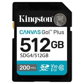 Карта памяти SD 512GB Kingston Canvas Go, Class 10 (SDG4/512GB) фото