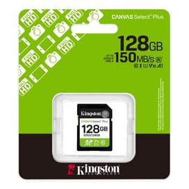 Карта памяти Kingston SDS3/128GB, SDXC 128GB, Canvas Select Plus, C10, UHS-I, U1, V10 фото