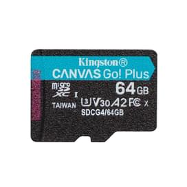 Жад картасы, Kingston, SDCG4/64GBSP, MicroSDXC 64GB, Canvas Go Plus, A2, U3, V30, SD адаптерсіз фото