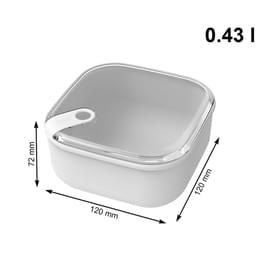 Контейнер для продуктов 425мл Эла white Rotho 1057001023 фото