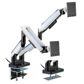 2 мониторға арналған кронштейн, газлифтісі бар 17"-35" XG (XG MGG-1735D white) фото