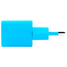 Адаптер и кабель ttec SmartCharger GAN 20W PD Travel Fast Charger + Lighting - USB-C 3A Cable 120cm, Neon Blue фото