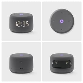 Алиса және YaGPT негізіндегі ақылды колонка — Яндекс Станция Лайт 2, сұр түсті (YNDX-00026GRY) фото