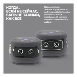 Умная колонка Яндекс Станция Лайт 2 с Алисой на YaGPT, Серый (YNDX-00026GRY) фото