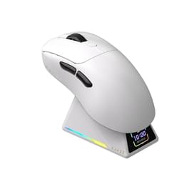 Компьютерная мышь, Ajazz, AJ179/APEX/White, AJ179 APEX, Оптическая, Сенсор Ajazz PAW3950APEX, до 42000 DPI, Беспроводная, USB, 2,4 ГГц, Bluetooth, Белый фото