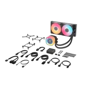 CPU арналған сұйық салқындату жүйесі Corsair iCUE LINK TITAN 240 RX LCD RGB Black [CW-9061022-WW] фото