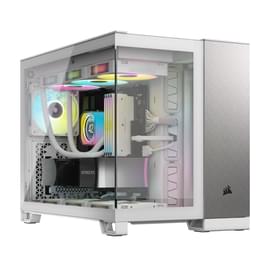 Кейс Corsair 2500X Dual Chamber White/Satin Gray Aluminum MidTower, window, mATX [CC-9011289-WW] фото