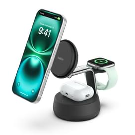 Сымсыз зарядтағыш Belkin 25w QI2 3-IN-1, Қара (WIZ040KQCH) фото