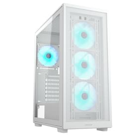 Cougar MX220 RGB MidTower, window, White ATX 4x120mm FAN [CGR-2AC8W-RGB] кейсі фото