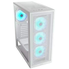 Cougar MX220 RGB MidTower, window, White ATX 4x120mm FAN [CGR-2AC8W-RGB] кейсі фото