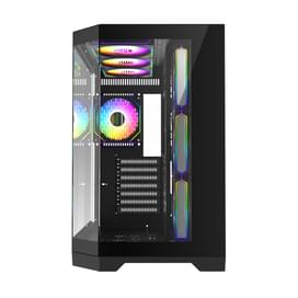 Кейс GameMax Hype-A BK MidTower, window, Black ATX 4x120mm FAN [9101-0000R0165] фото