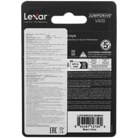 USB Флешка 32GB V400 Lexar USB 3.0 Black [LJDV400032G-BNBNG] фото