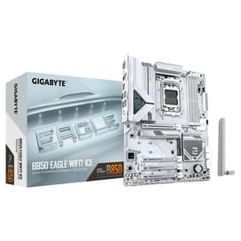 Материнская плата Gigabyte B850 EAGLE WIFI7 ICE AM5 4DDR5 PCI-E 3x16 (HDMI+DP) ATX фото