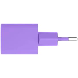 Адаптер и кабель ttec GAN 20W PD Travel Fast Charger + USB-C - USB-C 3A Cable 120cm, Neon Purple (2SCG20CNMR) фото