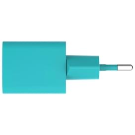 Адаптер и кабель ttec GAN 45W PD Travel Fast Charger + USB-C - USB-C 3A Cable Neon Blue (2SCG45CNM) фото