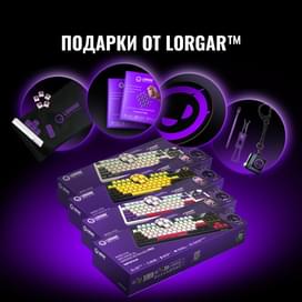 Игровая клавиатура беспроводная Lorgar Pro KBP70TKLW, Black/Red фото