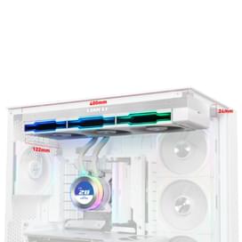 Система жидкостного охлаждения для CPU Lian Li HydroShift II LCD-C 360 CL 2.1" IPS White фото