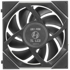 Кулер для кейса Lian Li UNI FAN TL Wireless LCD 1.6" Reverse ARGB Black 120mm x 1 Pack 1900rpm фото