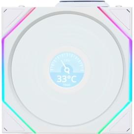 Кулер для кейса Lian Li UNI FAN TL Wireless LCD 1.6" ARGB White 120mm x 3 Pack 1900rpm фото