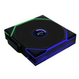 Кулер для кейса Lian Li UNI FAN TL Wireless LCD 1.6" ARGB Black 140mm x 1 Pack 1600rpm фото