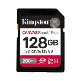 Карта памяти SDXC 128GB Kingston Canvas React Plus UHS-II U3 V60 280/100MB/s [SDR2V6/128GB] фото