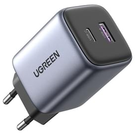 Адаптер питания UGREEN Nexode 35W 2xPort GaN USB-C+USB-A (15539) фото