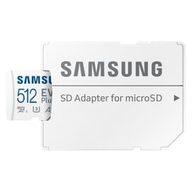 Карта памяти MicroSD 512GB Samsung EVO Plus UHS-I 160MB/s Class 10 + SD Adapter [MB-MC512SA/EU] фото