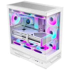 Корпус Huntkey GX760A Fortune White ATX/mATX/ITX без вентиляторов [GX760A White] фото