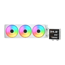 Система жидкостного охлаждения для CPU Cougar Poseidon Vistek Pro 360 LCD WH [CGR-PSDVPRGB-W-360] фото