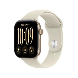 Apple Watch Series 12 GPS 42mm Light Gold Aluminium Case with Sand Sport Band - S/M (MJED4RK/A) Смарт сағаты фото
