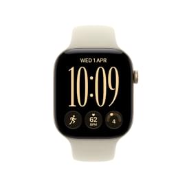 Apple Watch Series 12 GPS 42mm Light Gold Aluminium Case with Sand Sport Band - S/M (MJED4RK/A) Смарт сағаты фото