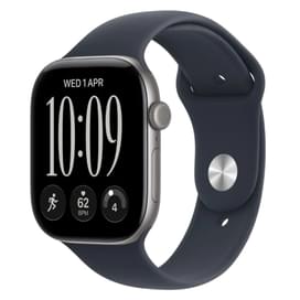 Смарт Часы Apple Watch Series 12 GPS 46mm Space Grey Aluminium Case with Navy Blue Sport Band - M/L фото