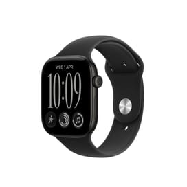 Apple Watch Series 12 GPS 46mm Black Aluminium Case with Black Sport Band - M/L (MJEL4RK/A) Смарт сағаты фото
