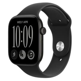 Смарт Часы Apple Watch Series 12 GPS 46mm Black Aluminium Case with Black Sport Band - M/L фото