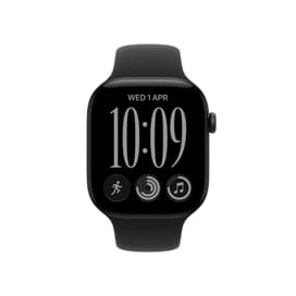 Apple Watch Series 12 GPS 46mm Black Aluminium Case with Black Sport Band - M/L (MJEL4RK/A) Смарт сағаты фото