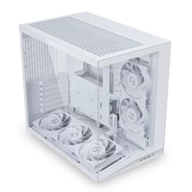 Кейс Mini Tower Lian Li O11D Mini V2 Flow White TG (ATX/mATX/ITX) 5x120mm FAN фото