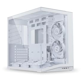 Кейс Mini Tower Lian Li O11D Mini V2 Flow White TG (ATX/mATX/ITX) 5x120mm FAN фото