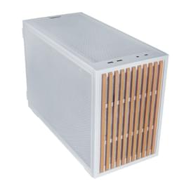 Кейс Mini Tower Lian Li/DAN B4-mATX Wood White (mATX/ITX) 2x120mm FAN фото