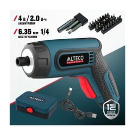 Аккумуляторная отвёртка угловая Alteco CSD 4V фото