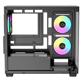 Корпус Mini Tower Ocypus Gamma C52 TG ARGB Black mATX/ITX 3x120mm [Gamma-C52-BKD300XX-GL] фото