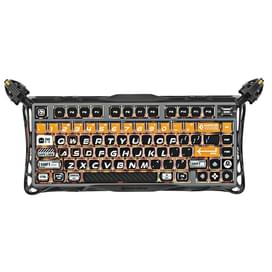 Сымсыз ойын клавиатура GravaStar Mercury K1 Pro CyberFlare (GS K1 PRO_BO_BLK) фото