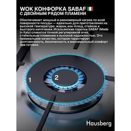Встраиваемая газовая варочная поверхность Hausberg HB-250GL фото