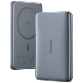 Внешний аккумулятор Baseus, PicoGo AM41 Ultra-Slim Qi2 Magnetic 10000mAh 27W, Grey (BAS-E0027200) фото